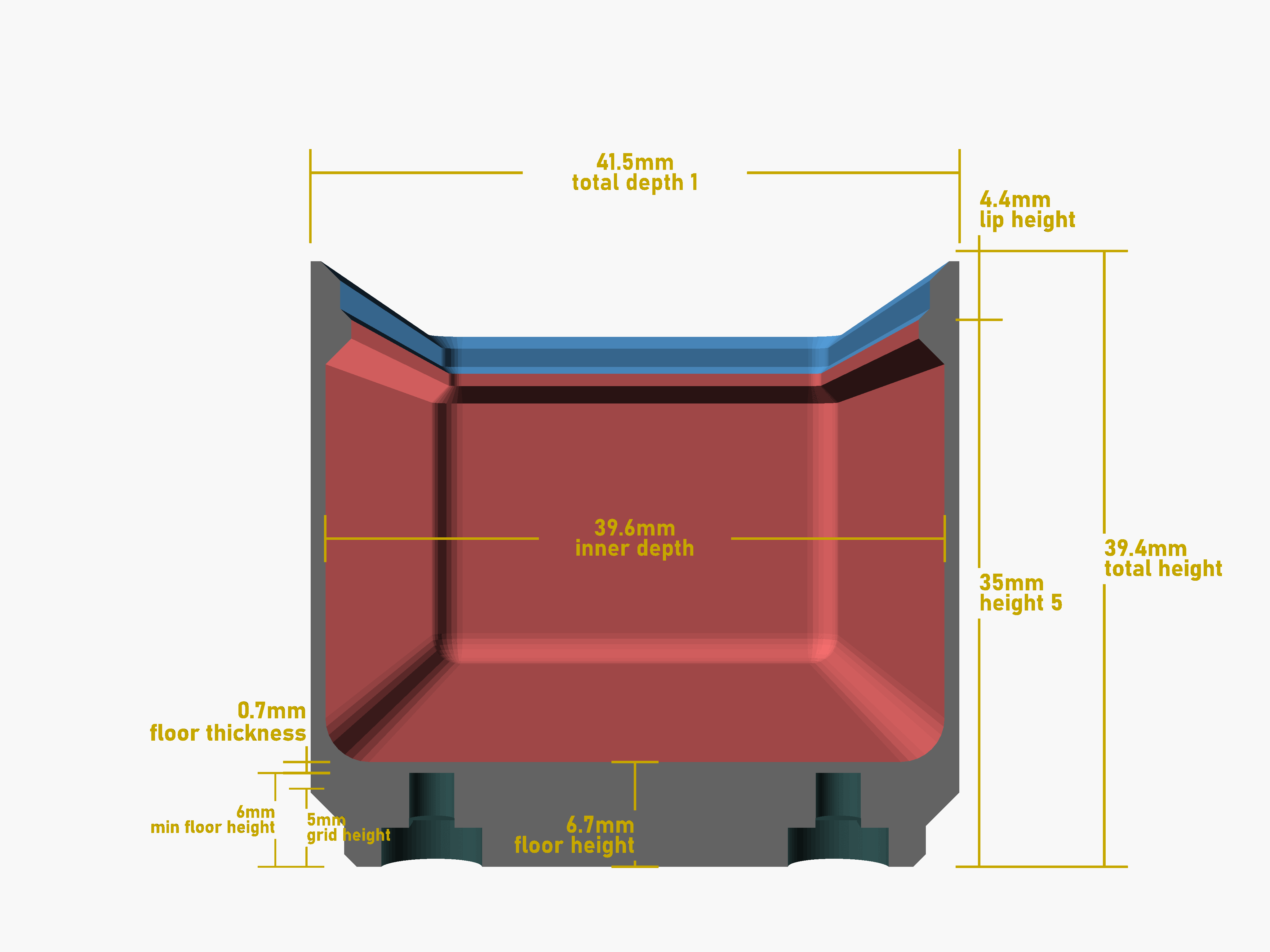 Gridfinity Basic Cup debug