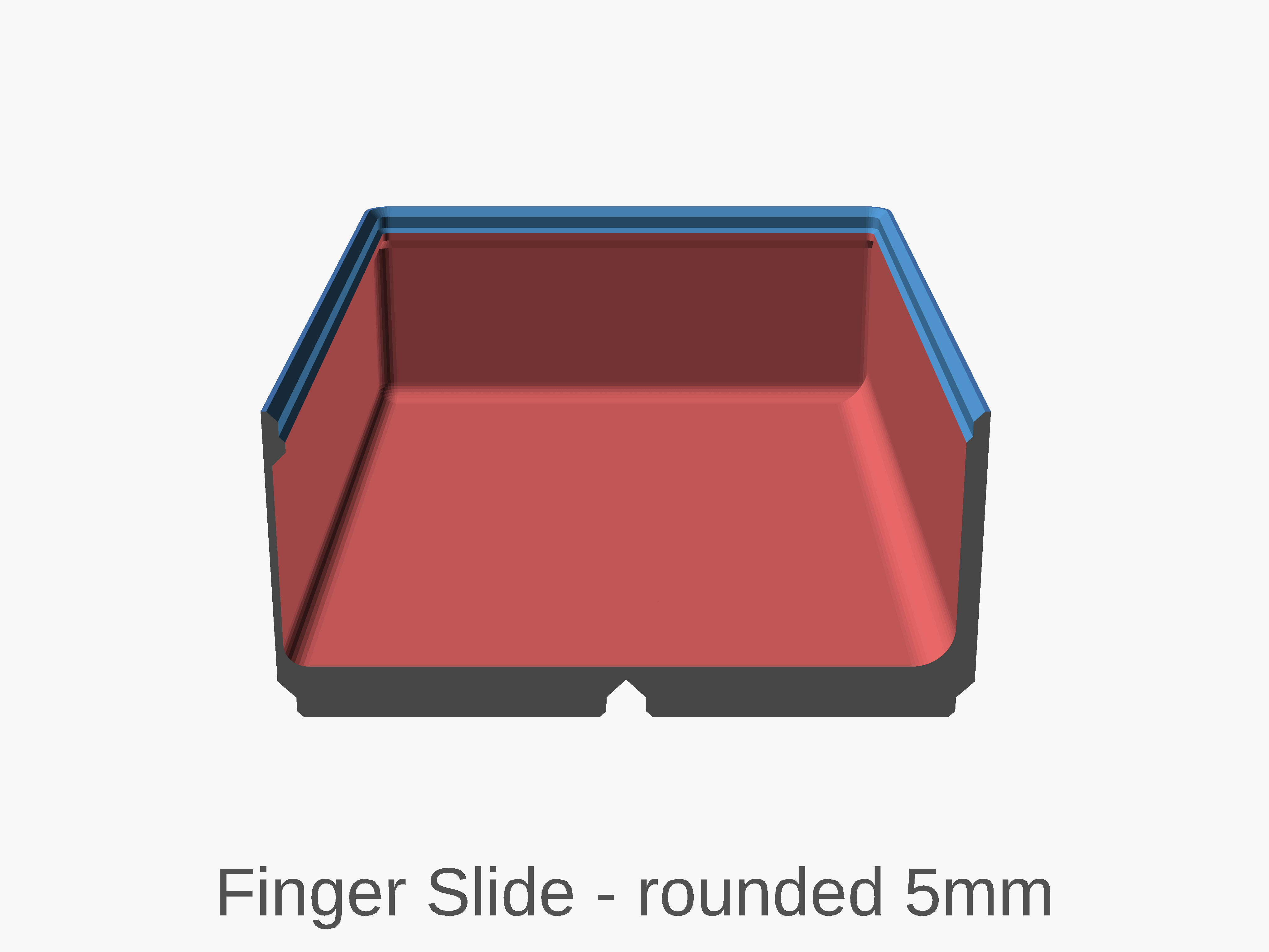 OpenSCAD Finger Slide