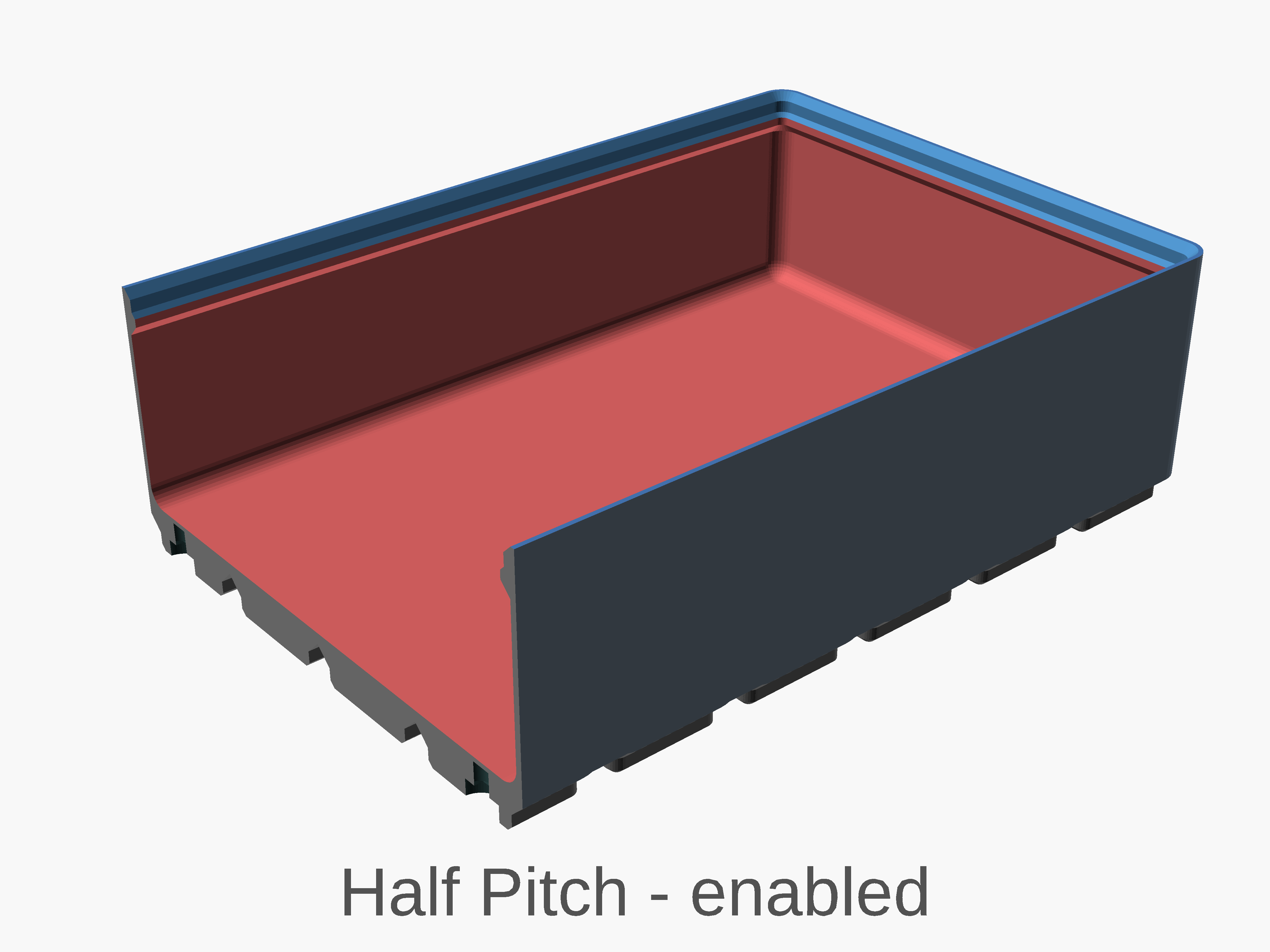 OpenSCAD base efficient floor