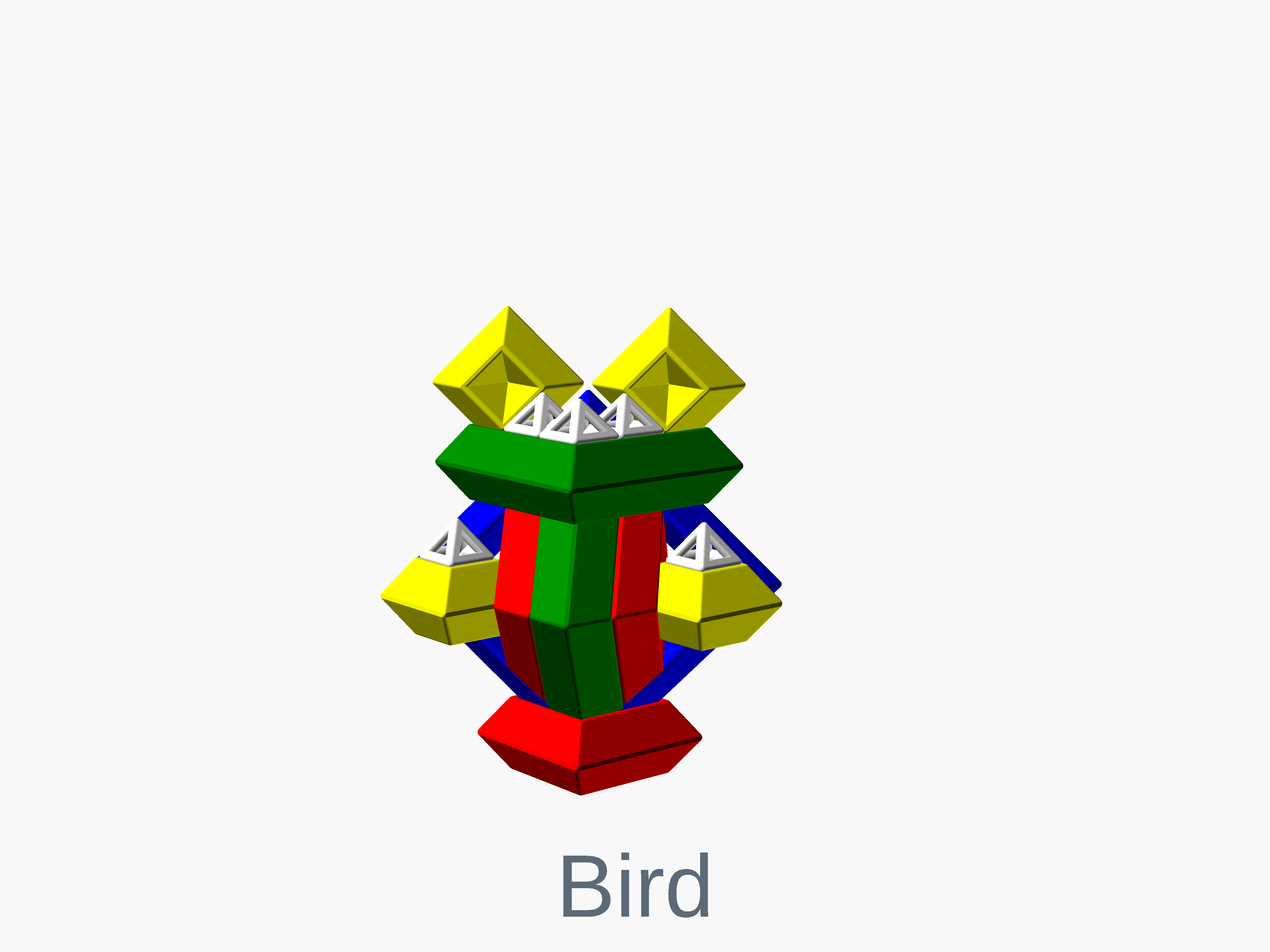 Octahedron bird