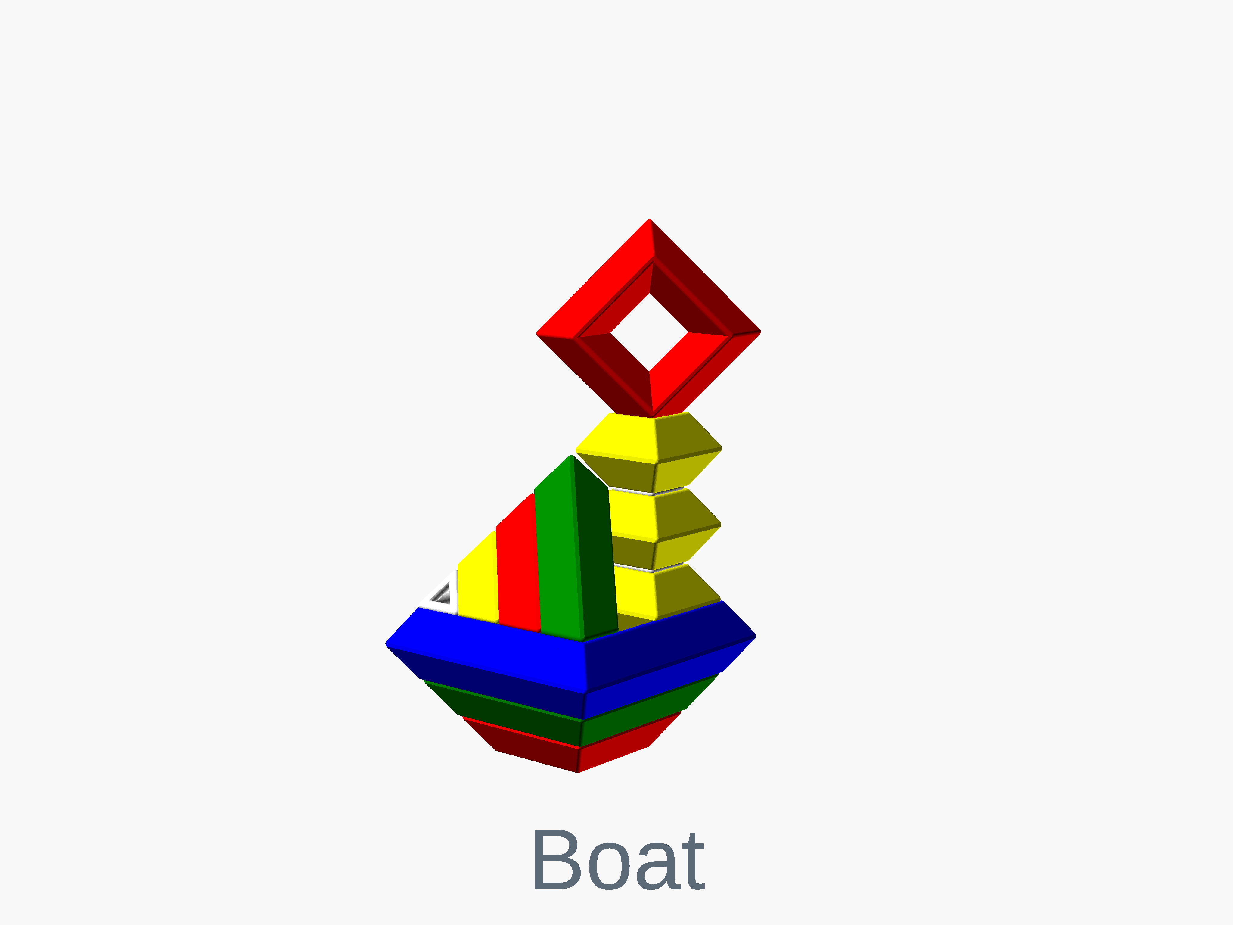 Octahedron boat