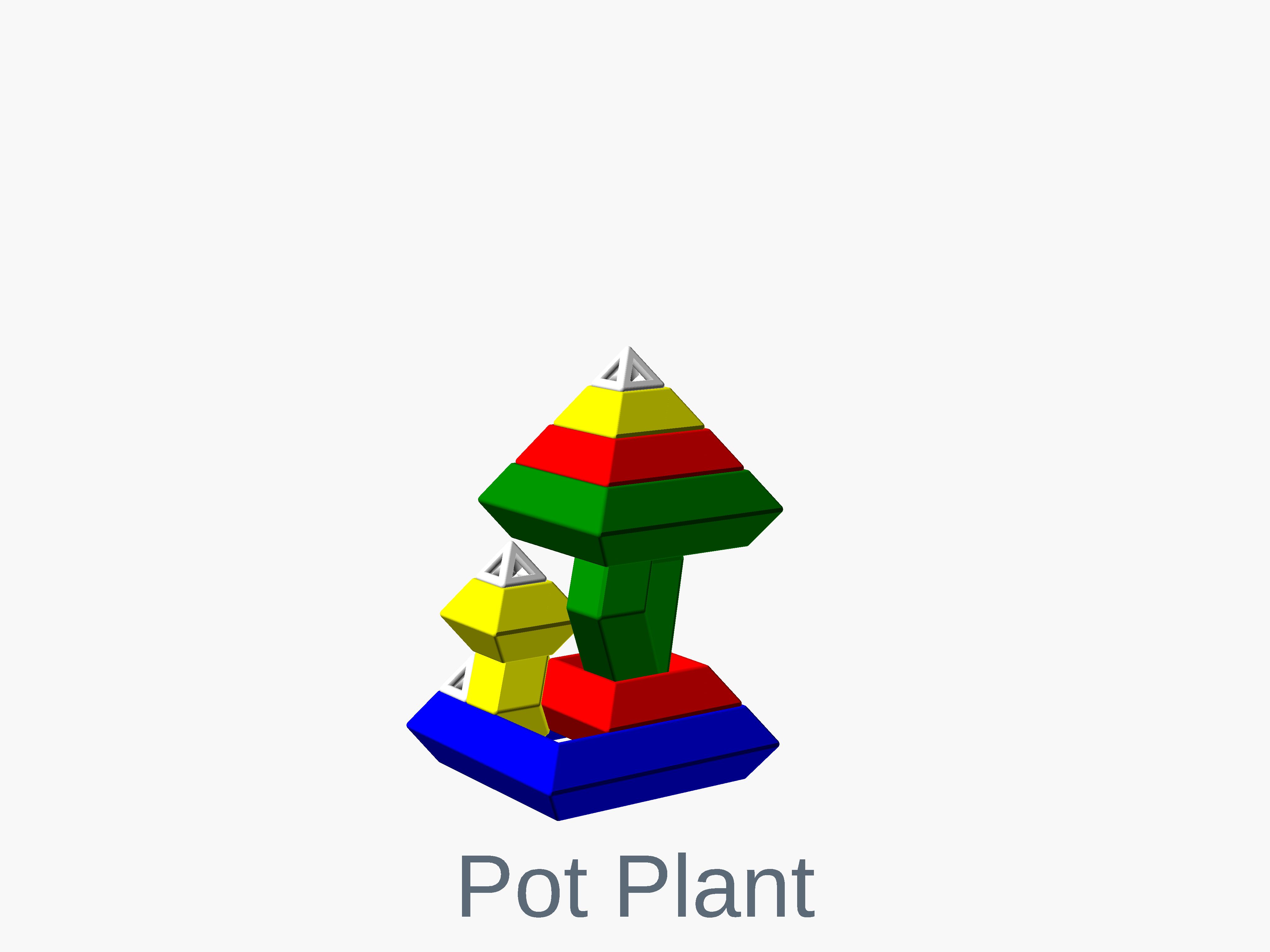 Octahedron potplant